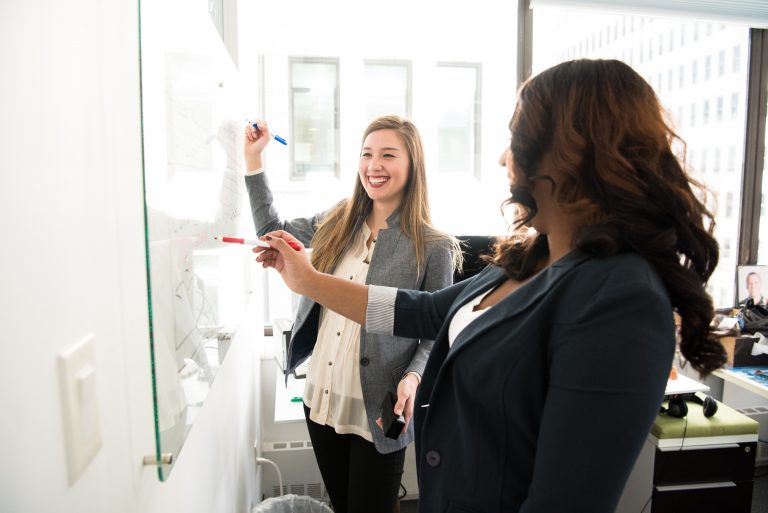 Writing on whiteboard